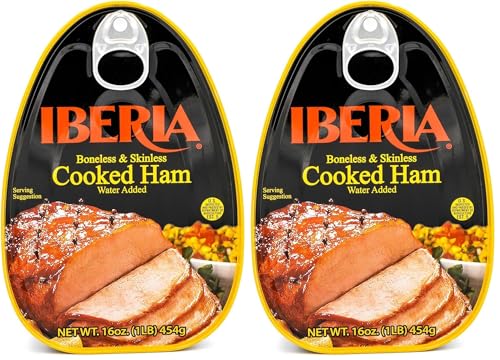 Iberia Boneless & Skinless Cooked Ham, 16 oz (Pack of 2)