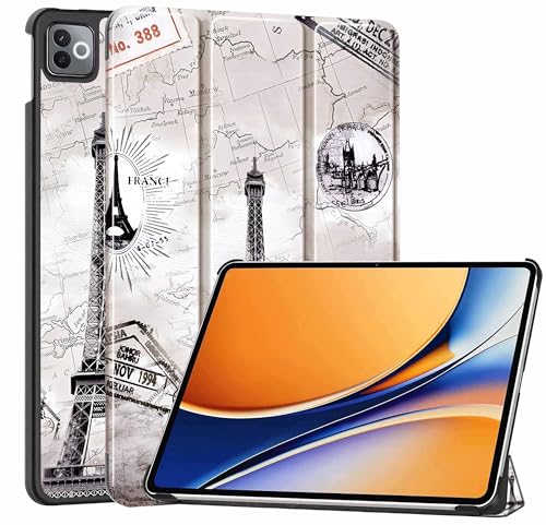 Image of ProElite Case Cover for Realme Pad 3 11.6 inch 2026 Case, Slim Trifold Flip case Cover for Realme Pad 3 11.6 inch 2026 Tablet [Auto Sleep Wake Feature], Eiffel