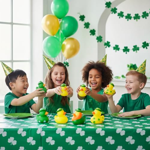 27 PCS St. Patrick's Day Rubber Ducks Baby Showers Accessories Mini 2.16" Duckies Bath Toys for Kids Girls Boys St. Patrick's Day Party Favors Gift Exchange (St. Patrick's) - Image 5