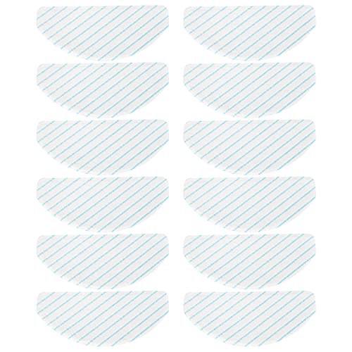 Swiixxer Paquete de 12 Almohadillas de Microfibra para Fregar OZMO T8 T8, PañOs de Limpieza para Aspiradora, Trapos, Piezas de Repuesto