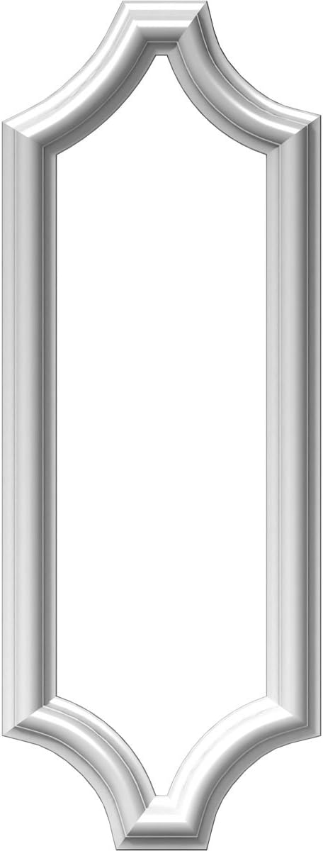 Ekena Millwork PNL08X24AS-02 8"W x 24"H x 1/2"P Ashford Molded Scalloped Wainscot Wall Panel