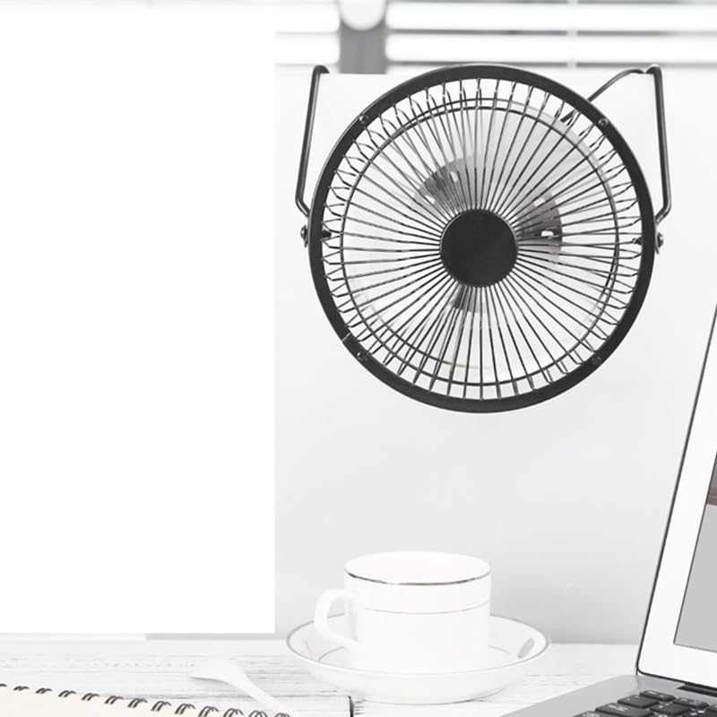 Wiring Connecting Terminals - 5W 5V Solar Panel Powered Fan, Mini Portable Ventilation Cooling Fan 4-Inch USB Portable Fan for Camping Yacht Dog House - (Style: A)