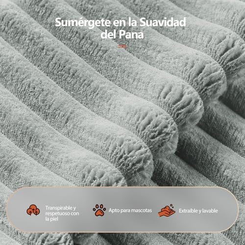 Variante de HOMRELEXA sofa chaise longue barato 276 cm Gris Oscuro