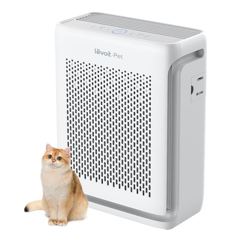 LEVOIT HEPA Air Purifier for Allergy Sufferers, Animal Mode, CADR 243 m³/h, Apartment up to 52 m², 23 dB, with Light Sensor and Washable Pre Filter, Removes 99.97% of Dust, Pollen, Pet Hair & Odours