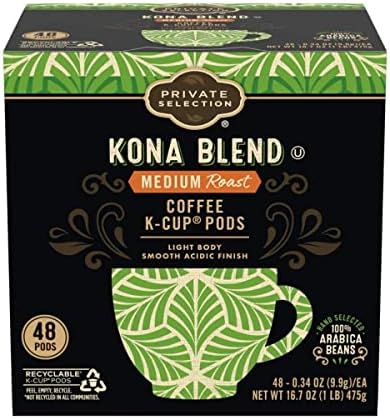 Private Selection Kona Blend Coffee Individual Serving Pods K-Cup
