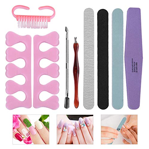8 Stück Nagelfeile Set, Professionelle Nail Art Maniküre Pediküre Tool Kit Nagel Schleifschwamm Dateien Buffer Polish – Bild 2