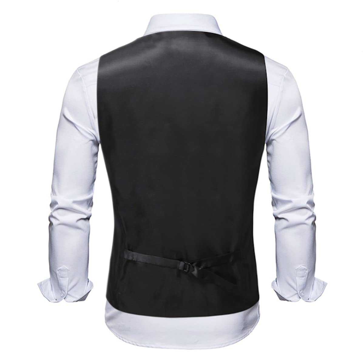 Homme Classique Paisley Floral Jacquard Gilet Couleur Unie Gilet Cravate/Nœud Papillon+Carre Mouchoir+Costume Gilet 3Pc Ensemble Réunion D'affaires Travail Mariage Gilet