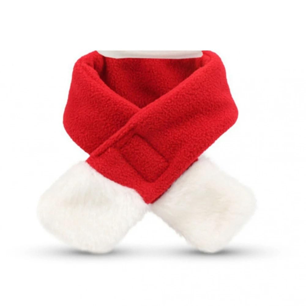 Conjunto De Gorro Navideño For Mascotas, Conjunto De Bufanda Y Gorro Navideño For Gatos, Ropa Navideña For Cachorros Y Perros, Disfraz Navideño De Papá Noel For Mascotas, Conjunto Rojo De Papá Noel De