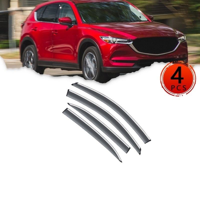 Déflecteurs de voiture pour Mazda CX5 KF : finition premium teintée - 2