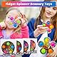 SCIONE 4PCS Fidget Spinner Pop It, Tie Popper Fidget Spinner, Push Bubble Sensory Party Bag Fillers, Fidget Toy für Kinder & Erwachsene, Pop Hand Spinner zur Stressbewältigung