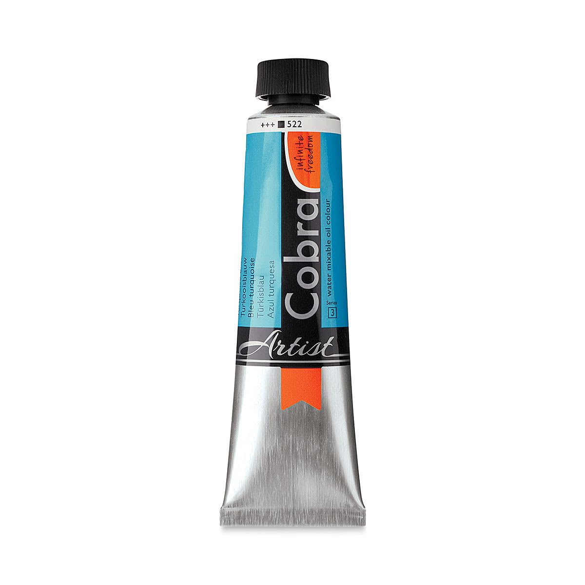 Cobra Water-Mixable Oil Color 40 ml Tube - Turquoise Blue by Cobra