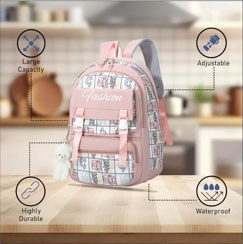 Image of Tinytot 30 Litre Japanese Korean Style School Bag Water-Resistant Laptop & Travel Backpack - Unisex Large 18 Inches Multipurpose Student Backpack for Boys & Girls, Men & Women