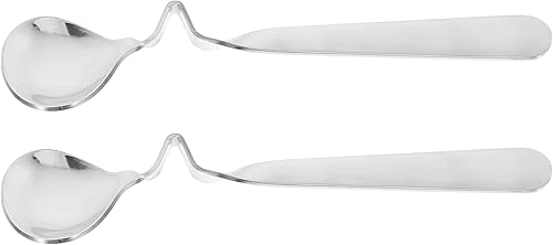 OSALADI Cucharas de servir, cucharadas de 2 piezas de mermelada de acero inoxidable, cucharadita multifuncional, cuchara mezcladora de café con miel