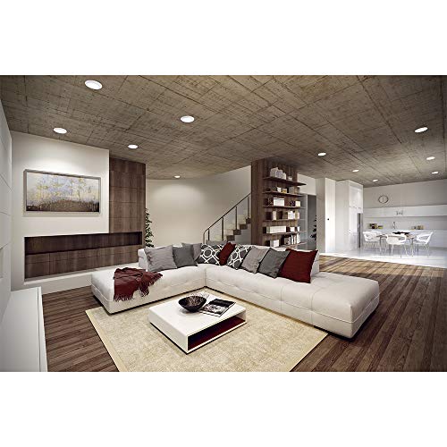 Halo Bld606930Whr Bld 6 In. White Integrated Recessed Ceiling Light Trim At 3000K Soft, Title 20 Compliant Led Direct Mount, 6" #TOP3