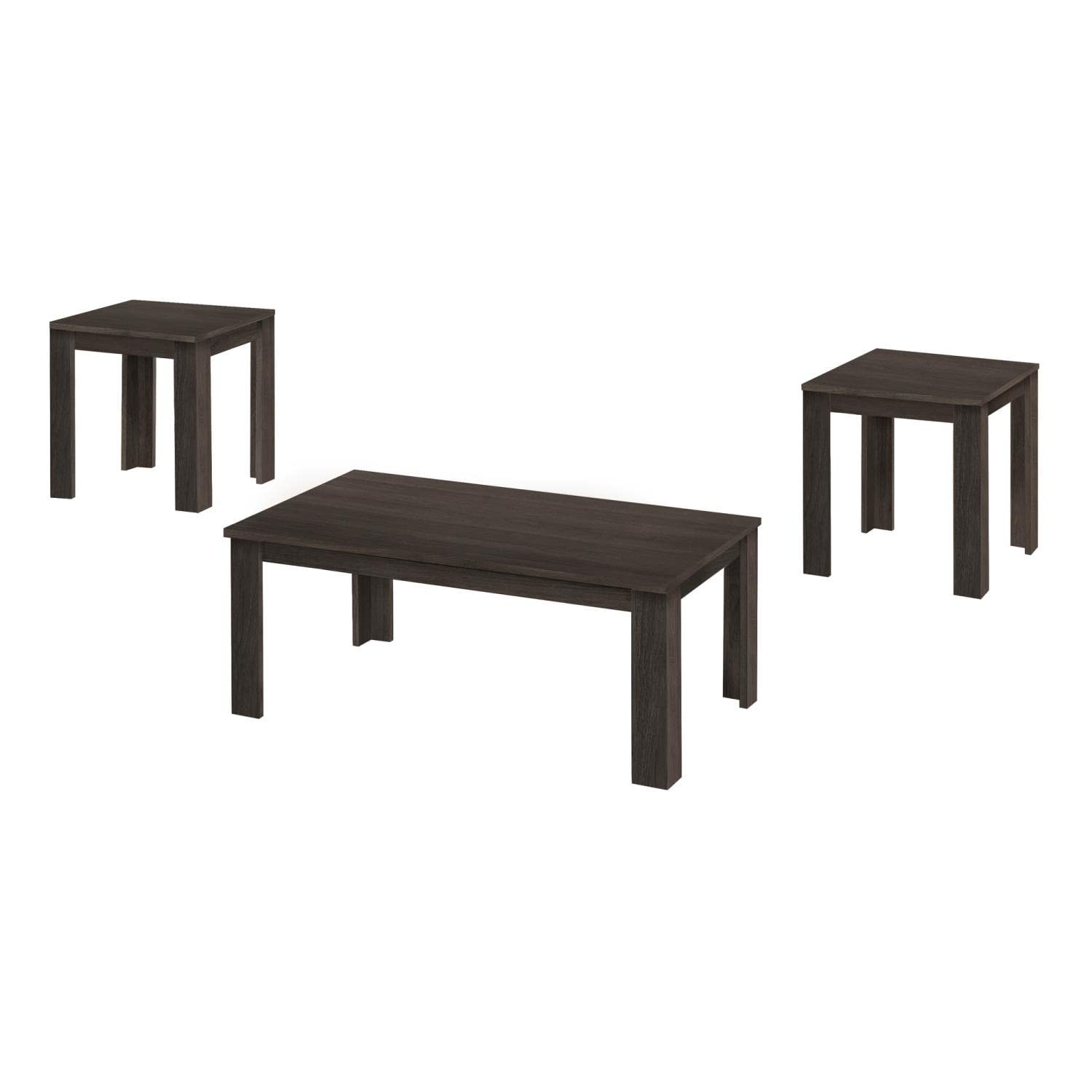 Monarch Specialties - 7860P Table Set - 3pcs Set - Coffee