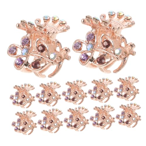 Accessoires cheveux pour occasions spéciales et fêtes mini pinces strass rétro 24pcs