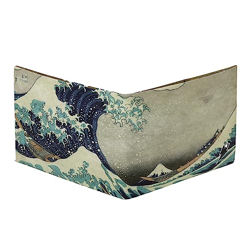 The Great Wave off Kanagawa Paper Wallet - Vegan, Mighty Thin, Tear & Water-Resistant Slim Wallet for men - Mens Credit Card Holder Small Wallet - Bifold Wallets for Men Women3