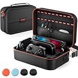 【Switch 2 ケース対応】 COOWPS switch 2 収納ケース 持ち運び便利 防水 防塵 防汚 耐衝撃 全面保護 ゲームカード20枚収納可能 大容量 な収納力 キャリングケース 【スティックカバー *4個付属】