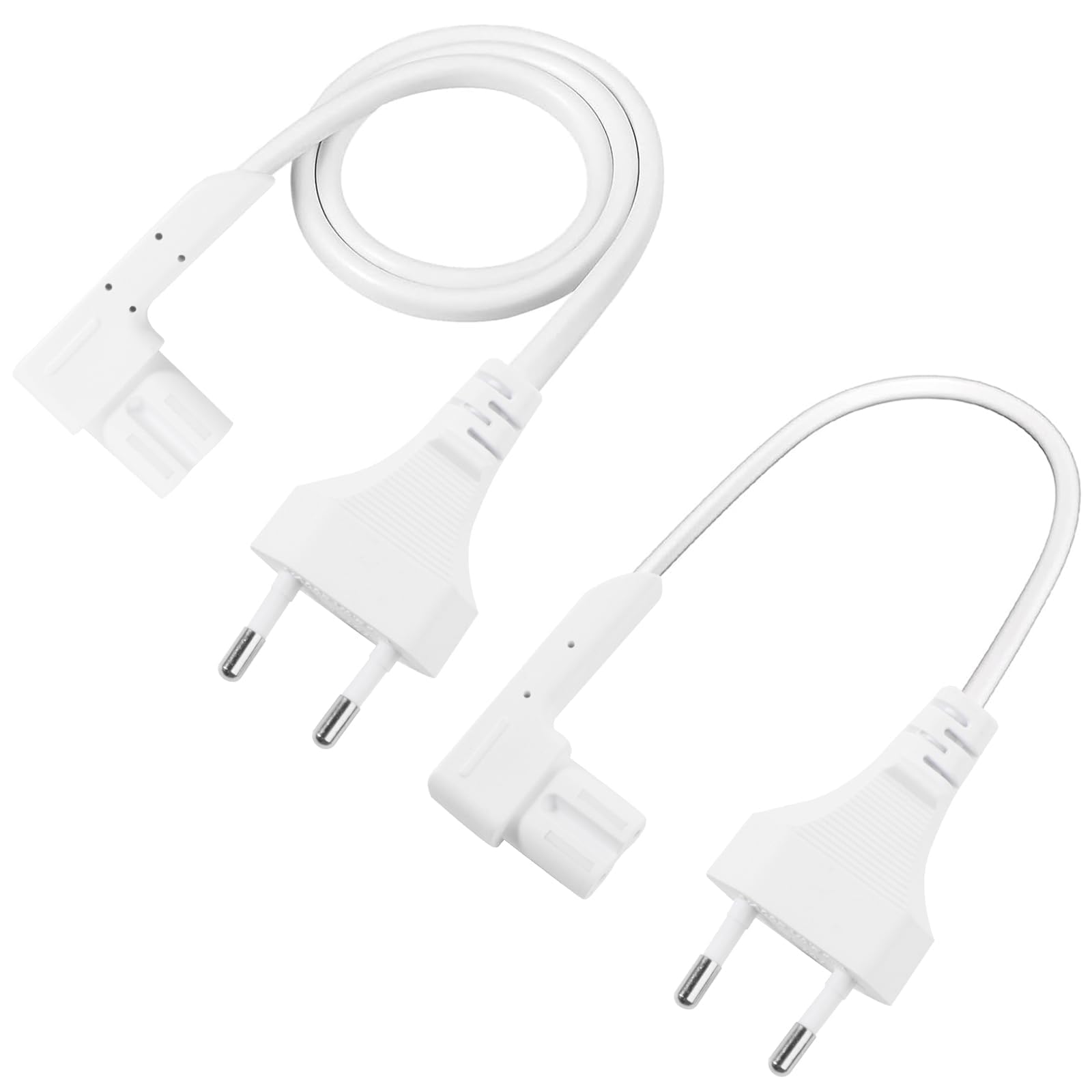 Power Cable Power Cable 35 cm and 50 cm Power Cable Audio Compatible with Sonos Play Cable for Connecting Various 2-Pin 90 Degree Right Angle Cable Sonos Play Cable White
