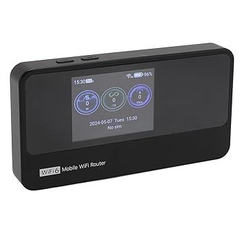 5G WiFi Mobile Access Point, Local and International Coverage Router, 2.5 Display, 16 Connected Devices, 10000MAh Power Bank, Portable WiFi Router