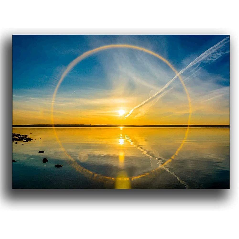 Diamond Painting Strass Complet Crépuscule à haute brillance 70x120cm