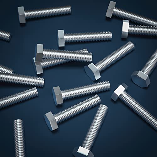 Image of 3 /8-16 x 2 (5 /8 to 7 inch Optional) Hex Head Screw Bolt, Stainless Steel 18-8(304), Fully Threaded,10pcs