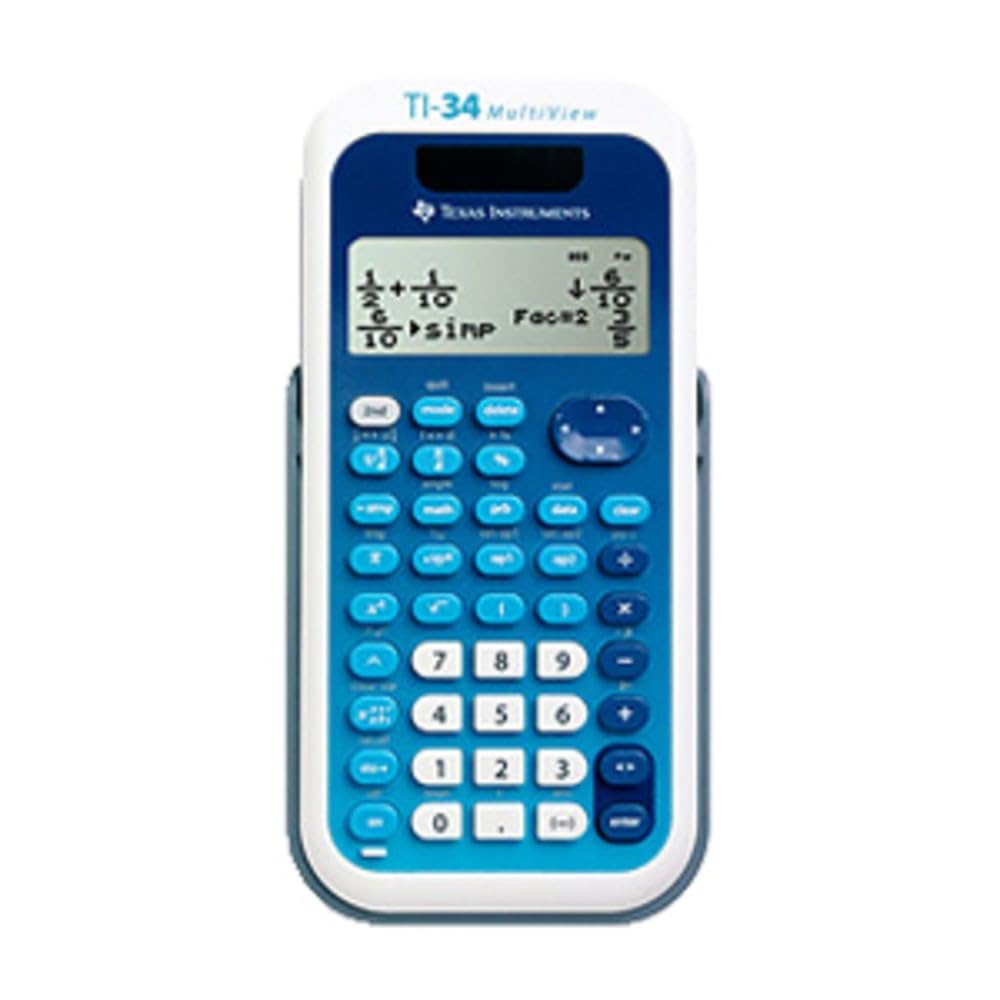 Texas Instruments TI-34 MultiView / TI-34 EZ Spot Jaune Calculatrice Scientifique Multi-Vues