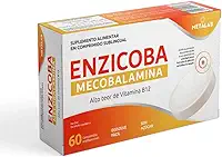 Vitamina B12 Ativa com Alta Absorção ENZICOBA Metalab com 60 Comprimidos Orodispersíveis Sem Açúcar e Sem Lactose