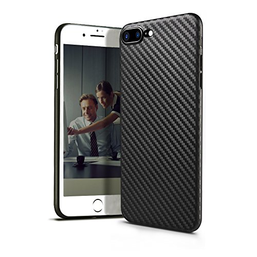 iPhone 7 Plus Case, HeeBin 0.5MM Ultra-thin Case, Ultra-light, carbon fiber pattern, PP Material Grip Case for Apple iPhone 7 Plus - Black