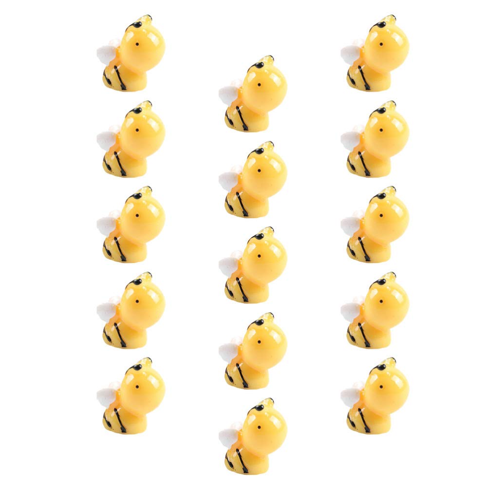 蜂の楽団　ミニチュア　置物 Amazon.co.jp: HEMOTON 15個ミニチュア蜂置物ミニ蜂フィギュア