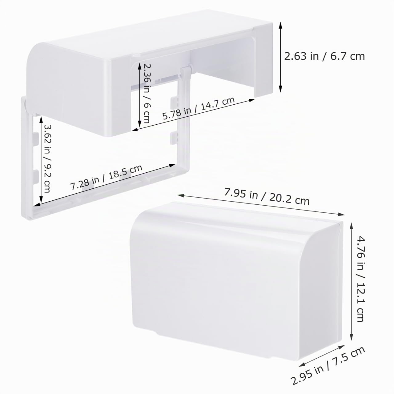 POPETPOP Tapa Adhesiva Para Enchufe Doble Caja De Enchufe Impermeable Con Cubierta Protectora Resistente a Salpicaduras Para Cocina Baño Y Sala De Estar Instalación Fácil
