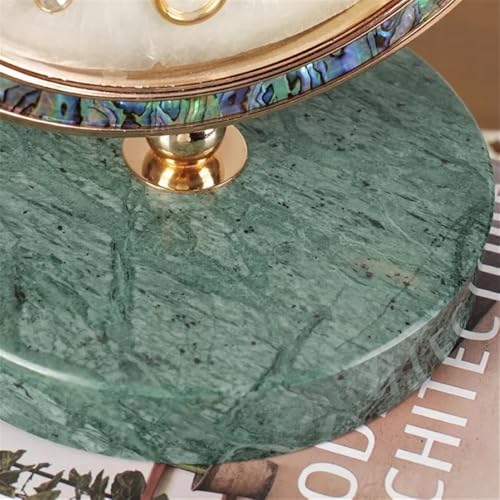 Reloj de mesa retro con concha marina decorativa para estanterías 6