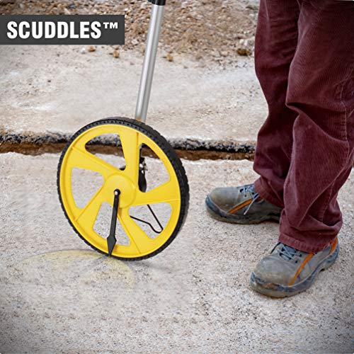 Scuddles Measuring Wheel Digital Display 12-Inch Can Measure Up To 10,000 Feet - Wheel Measure Perfect Surveying Tool For Distance Measurement - Rolling Precision Measuring Wheels (Telescoping)
