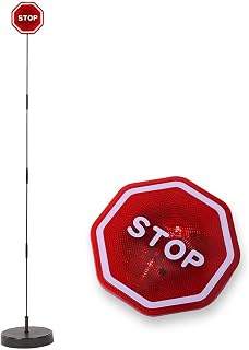 Garage Parking Assist Led Flashing Garage Parking Sensor Perfect Target Indicator Parking Flashlight System with Adjustable Height Guide LED Stop Sign Bumper Sensor, Red (1 Pack)