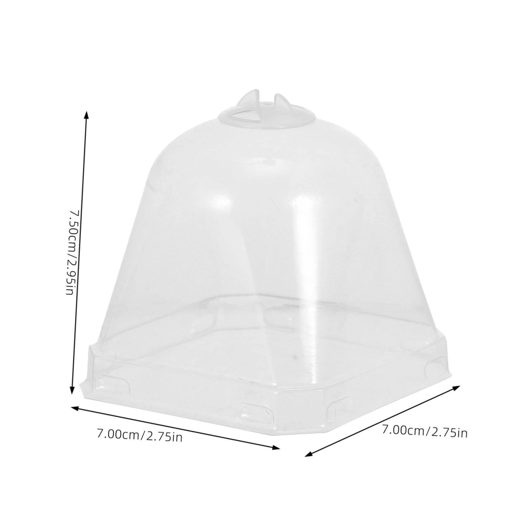 BESPORTBLE Cloche De Protection pour Plantes - Lot de 10 Cloches en Plastique Transparent pour Jardin - Et Potager Idéales Contre Le Gel Et pour La Germination des Semis Parfaites pour