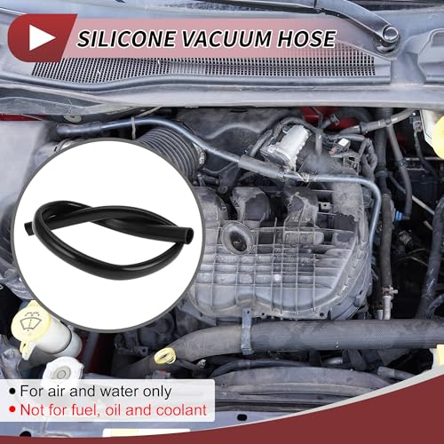 HEROFFIX Tuyau Silicone Noir 1Pc Pour Ligne Vide Auto Haute Temp – vue 2
