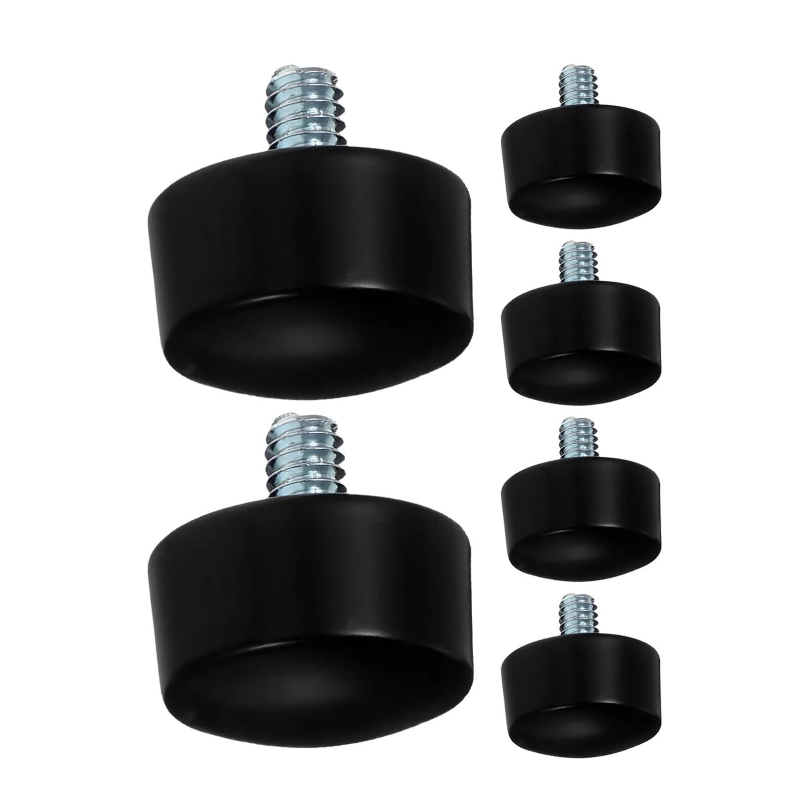 Wylqen Curtain Rod Finial Screw 6Pcs Curtain Rod End Caps Screw Replacement Finials Decorative Pole Ends Modern Design Drapery Rods Window for Curtain Decoration