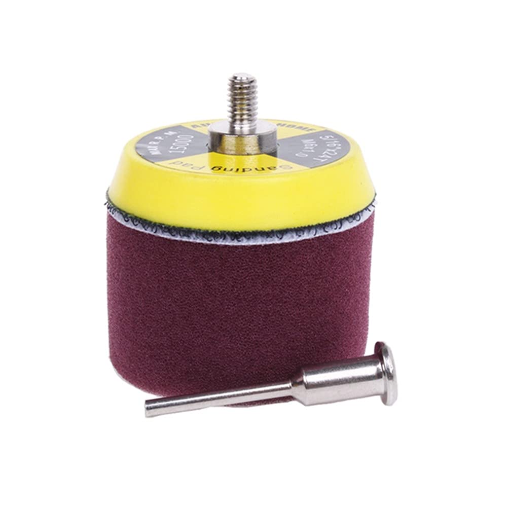 16 sztuk 2 cal tarcza szlifierska gąbka podkładka polerska 50mm Dia dla Dremel 3000/4000 Mini szlifierka do samochodu hak i pętla narzędzie obrotowe, A