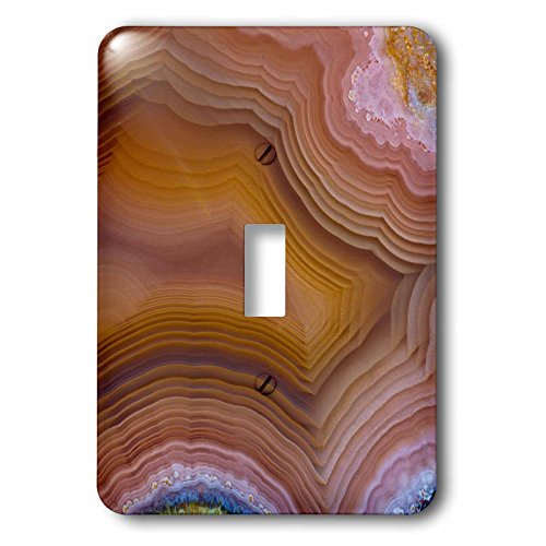 Interrupteur simple Macro de bande Agate plaque decorative multicolore lsp_231709_1 - 2