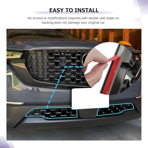 Image of LUWU Front Grill Mesh Compatible With 2023 2024 2025 2026 Mazda CX-50 Front Mesh Grill Inserts Trims Front Mesh Grille Cover Guard for 2026 2025 Mazda CX50 Car Exterior Accessories ABS Material, 2PCS