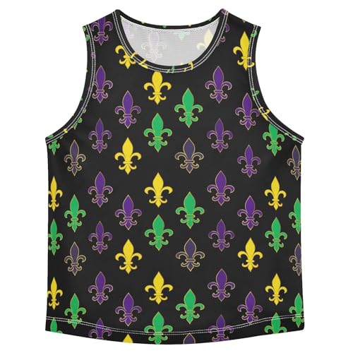 Mardi Array Black Boys Tank Tops Toddler Boys' Assorted Sleeveless Tank Tops for Summer,3T