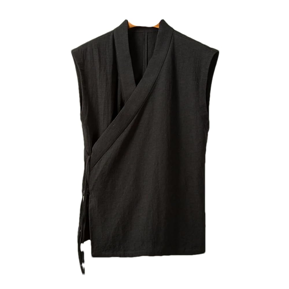 ジャケット・アウター Eaphi linen like belt vest j4022_20250314063532_38799.jpg