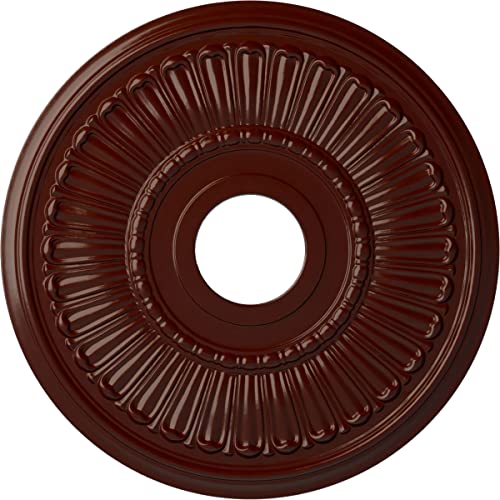 16"OD x 3 5/8"ID x 3/4"P Melonie Ceiling Medallion (Fits Canopies up to 6 3/8"), Hand-Painted Brushed Mahogany