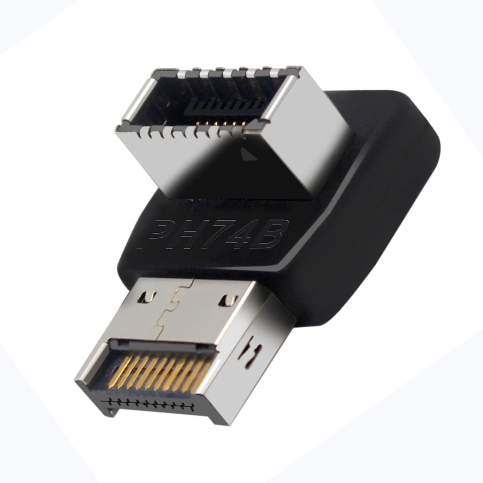 Right Angle USB Type-E Adapter, 90 Degree USB Type E Connector(B)