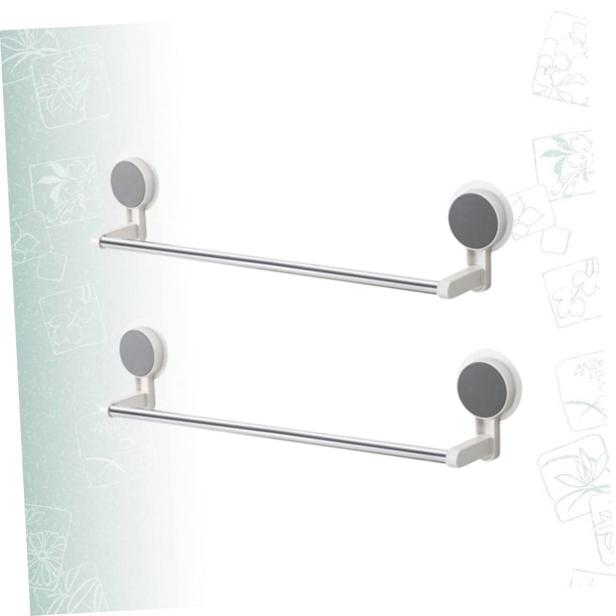 2 pezzi anello per portasciugamani per appendiabiti, portapiatti, piatto, parete singola, per lavabo, organizer, copertura, bianco, da appendere, bagno, in acciaio, mano di support