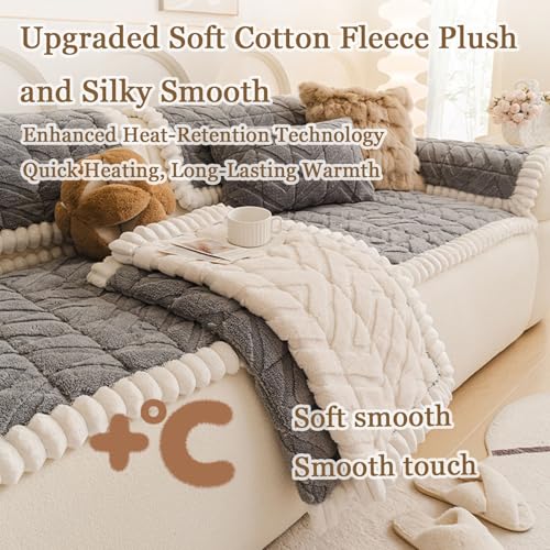 Housse de canapé pour animaux lavable et tapis pour chien gris - 4