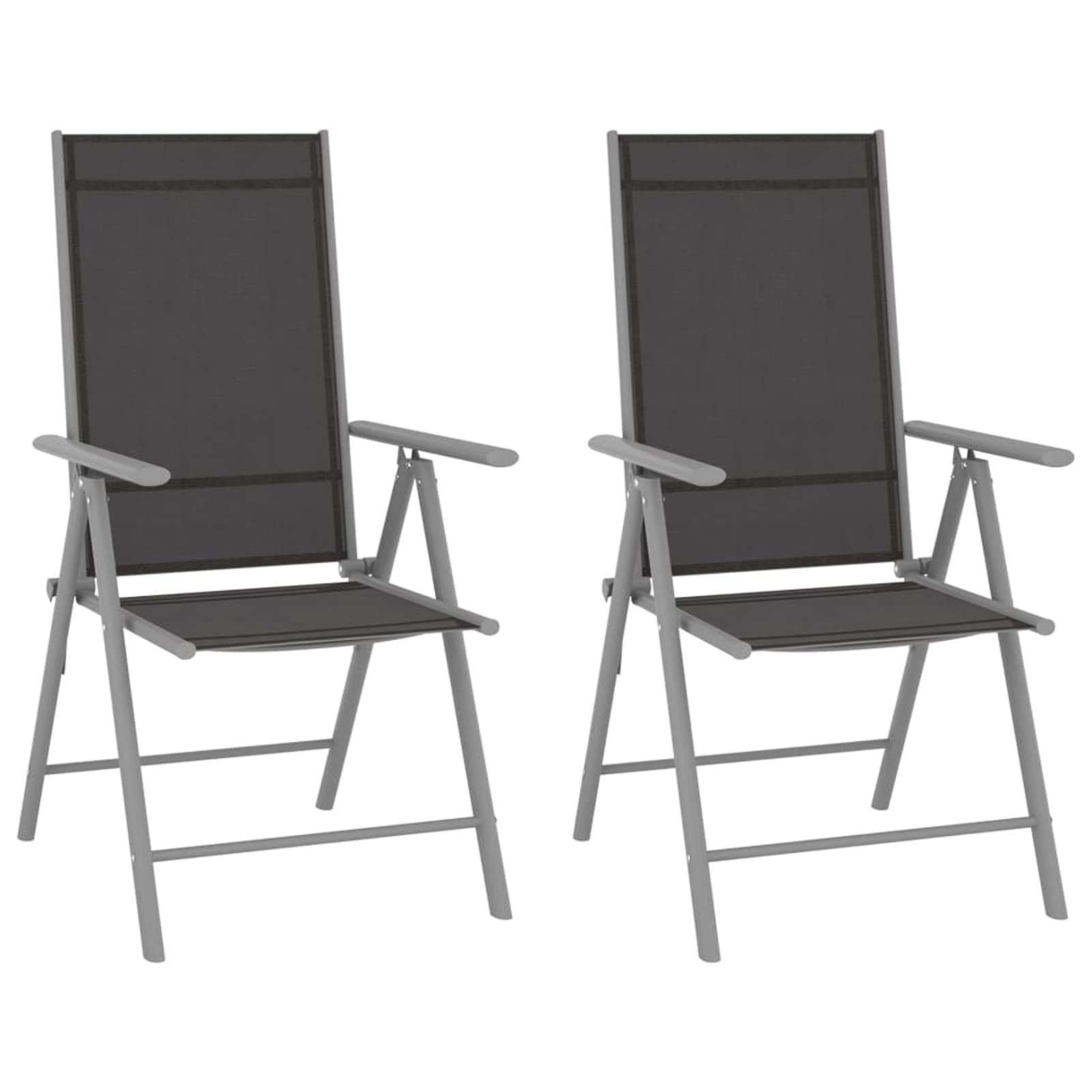 Chaise de jardin pliante pour gagner de l'espace sur les petits balcons | Lot de 2 Homgoday