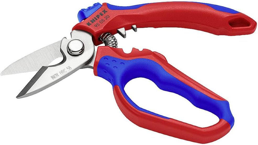 KNIPEX | 95 05 20 SB | Angled Electricians Shears w/Crimping Profiles