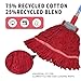 Commercial Mop-Heavy Duty Industrial 59 inch Looped-End String Mop Heavy Duty Industrial Cotton Mophead Includes 2 Head for Home,Garage, Workshop, Warehouse Floor Cleaning-red