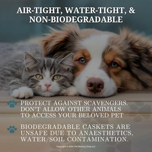 Pet Memory Shop Caixão para animais de estimação Caring Series | Caixa de enterro para cães, gatos e